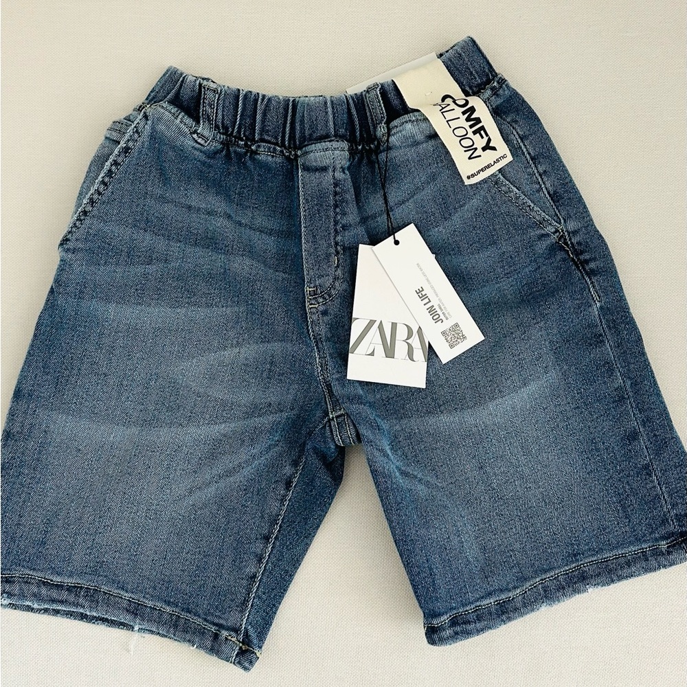 Zara Kids Blue Denim Shorts